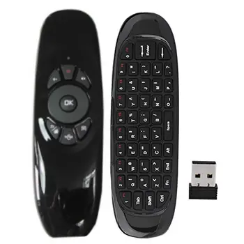 C120 Multi-Limba 2.4 G Mouse-ul de Aer Wireless Keyboard Motion Sense IR de Învățare de Control de la Distanță Receptor USB pentru Smart TV BOX