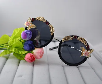 MINCL/moda femei ochelari de soare pentru femei cat supradimensionate fluture ochelari de soare pentru femei ochelari de moda de lux petrecere negru LXL
