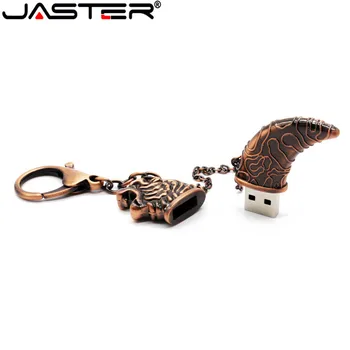 JASTER Nou metal cupru sabber USB flash drive cutit Decor breloc pendrive 4GB 8GB 16GB 32GB 64GB U disk, stick de memorie