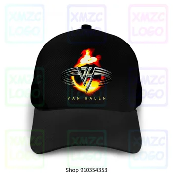 Van Halen Trupa Focul Arde Logo Mens Șapcă de Baseball S-2Xl Șapcă de Baseball, Pălării Femei Bărbați