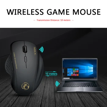 IMICE G6 2.4 GHz Wireless Mouse 1600 DPI Reglabil Ergonomic Vertical Soareci 6 Butoane Optice Reglabile Optical Gaming Mouse