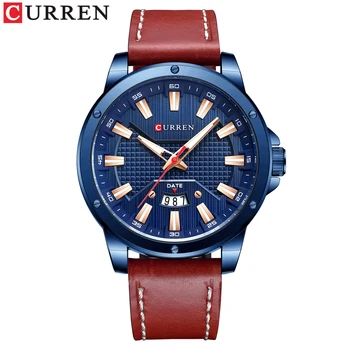CURREN NOU Ceasuri pentru Barbati Brand de Top de Lux Cuarț Ceas de Curea din Piele de Afaceri de Moda Ceas de mână pentru Bărbați