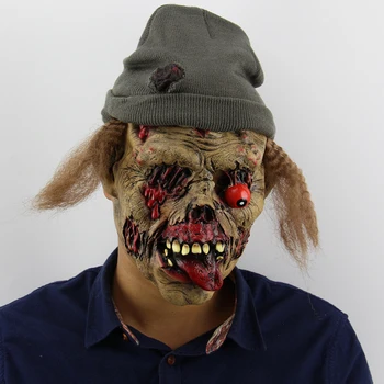 YOMDID Halloween Masca Horror Zombie Masti Petrecere Cosplay Dezgustător Putregai Roșu Fața Ochilor Înfricoșător Mascarada Teroare Mască de Latex