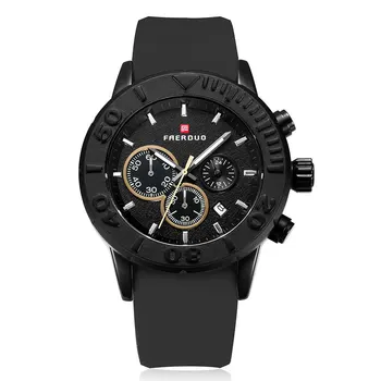 Sport Ceas Barbati de Lux Impermeabil Brand de Moda Militare Ceas de mana Barbati Cuarț Silicon Negru Relogio Masculino