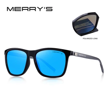 MERRYS DESIGN Bărbați Femei Clasic Pătrat ochelari de Soare Polarizat Aluminiu Picioarele mai Ușoare Design UV400 Protecție S8286