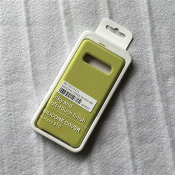 Moale Lichid de Silicon Caz de Telefon pentru Samsung Galaxy S8 S9 S10 S10E S20 5G Plus Ultra Nota 8 9 10 Pro A9 Stele Caz de Telefon
