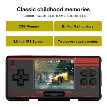 FC3000 Consolă de jocuri Portabile Culoare Ecran Retro Joc Video Player Construit În 130 de Jocuri Clasice Pentru Copii, Adulți, Picătură de Transport maritim