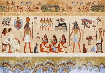 Egiptul antic Hieroglific Exterior Egiptean Grunge medii de Calculator de Înaltă calitate de imprimare perete fundal