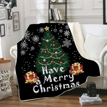 Hallmark Decor de Crăciun Serie TV Pătură Pentru Adult Gros Canapea de Pluș Pat Pătură Scrisoare de Crăciun Arunca Pătură Pentru Cadouri