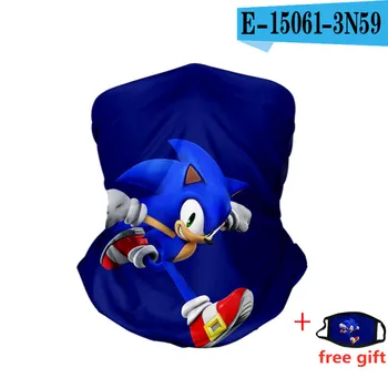Sonic Ariciul Figura în aer liber, Călărie Eșarfă de protecție Solară pentru Adulți Copii Multifunctional Praf Văl de Jucărie Dea Cadouri Gratuite