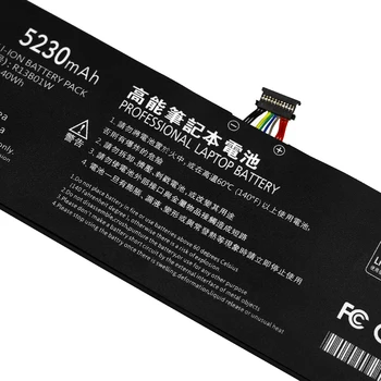 7.66 V 5230mAh Noi R13B01W R13B02W Baterie Laptop Pentru Xiaomi Mi Air 13.3