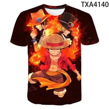 În 2020, Noul One Piece Luffy 3D tricou Barbati Femei Copii Casual Streetwear Boy Fata de Copii Imprimate T-shirt Anime vara Topuri Tricouri