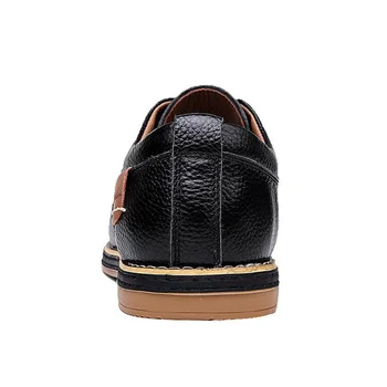 Brand de Pantofi pentru Bărbați Handmade Barbati Casual Pantofi pentru Bărbați Pantofi Oxford Lace Up Barbati Mocasini Barbati de Moda, Incaltaminte Mocasini 39-48