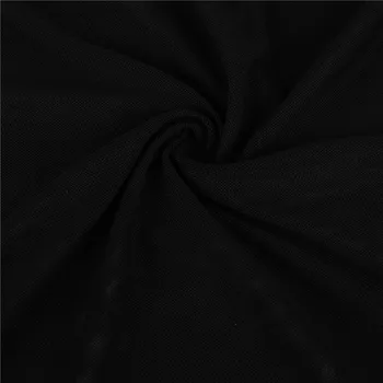 Tifon O-Gât Babydoll Sleepwear Maneca Lunga Femei de Lux de Lenjerie Feminina ochiurilor de Plasă Negru Sexy Plus Dimensiune Perspectivă Bună RW80868
