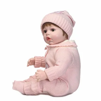 NPK mai Recente nou 50cm Silicon Renăscut Boneca Realista Moda Păpuși pentru Copii de Printesa Pentru Copii Cadou de Ziua Bebes Păpuși Reborn