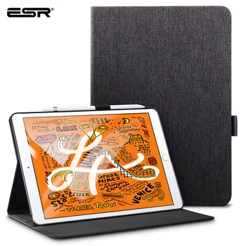 ESR pentru iPad mini 5 Caz Oxford Pânză PU Piele Smart Cover de Somn/Wake Auto Stea de Caz pentru iPad mini 5 7.9 2019 Acoperi Funda