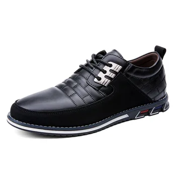 2020 Moda Barbati din Piele Pantofi cu Talpă Groasă Mens Pantofi Casual Confortabil Moale Brand Masculin Încălțăminte Negru Maro KA2261