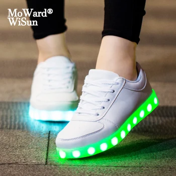 Dimensiunea 27-42 Copiii Luminos Adidași cu Luminat unic Copii Băieți Fete Pantofi cu Lumina LED aprins Papuci de Încărcare USB