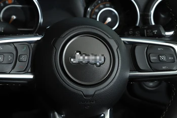 Pentru Jeep Wrangler JL 2018 2019 Gladiator JT 2020 2021 Volan Centrul Capacului Ornamental Decorativ Autocolant Decal Accesorii Auto