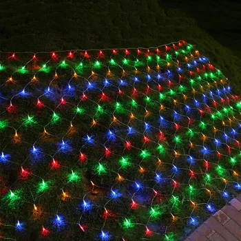 BEIAIDI 2x2/3X2M LED-uri de Crăciun Net Plasă de Basm Șir Lumina Nuntă în aer liber Fereastră Net Sloi de gheață LED String Ghirlanda de Vacanță de Iluminat