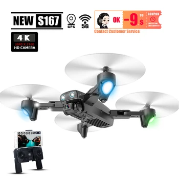 S167 GPS 4K cu camera selfie dron drone profissional jucării drone quadcopter rc elicopter jucarie juguetes quadcopter VS SG907