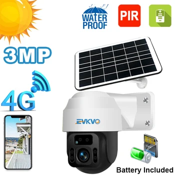 4G Solar Camera IP 3MP FHD Security Monitor în aer liber, Solar, Camera de Acasă Inteligente de Supraveghere Solar Baterie aparat de Fotografiat Versiunea 4G