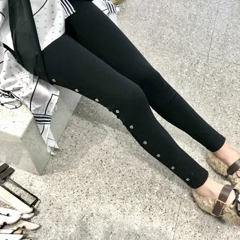 Negru Elastic Pantaloni Skinny Jeans pentru Femei Pantaloni Toamna Iarna Designer de Lux Harajuku Kpop Stil coreean