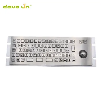 Industriale chioșc tastatura personalizate chioșc tastaturi vandal dovada tastaturi Metal Tastatura cu Trackball-ul