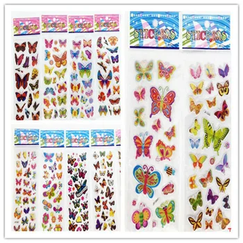 Top Hot 3D Puffy Autocolante Fluture Copii Meșteșuguri Hârtie Crafs-Cadou de Aniversare pentru copii Joc de Crăciun Cadou