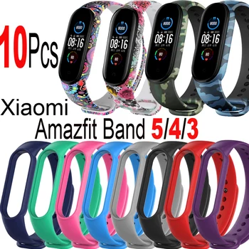 Curea Din Silicon Pentru Xiaomi Amazfit Band 5 4 3 Bratara Bratara Miband 4 5 3 Smart Încheietura Curea Miband4 Miband5 Miband3 Watchband
