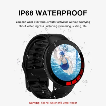 E-3 Ceas Inteligent Bărbați Ecran Tactil Complet Personalizat Cadran de Ceas IP68 rezistent la apa Noul Smartwatch pentru Android IOS Sport Tracker de Fitness
