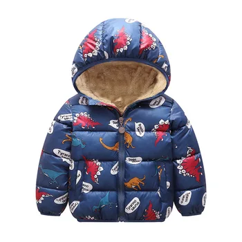Baieti Jacheta 2020 Toamna Jachete De Iarnă Pentru Băieți Dinozaur Haina Copii Îmbrăcăminte Exterioară Cald Haine Pentru Fete Jacheta Copii Haine