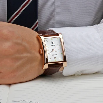 2020 WWOOR Pătrat Ceasuri Pentru Barbati Brand de Top de Lux Gunuine Piele Mens Watch Om de Afaceri Sport Cuarț Încheietura Ceas reloj hombre