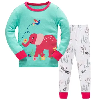 Nouă Copii Seturi de Pijamale Baieti Mickey Desene animate Animal Print Pijamale Fete de Familie Haine pentru Copii mermaid Sleepwear 3-8Year Pijamale