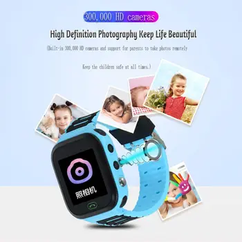 Copii Smartwatch rezistent la apa LBS Ceasuri de mana Cu SOS de Fotografiat Ceas Deșteptător 1.44 Ecran HD de Jocuri Pentru 3-12 Ani Băieți Fete Cadou