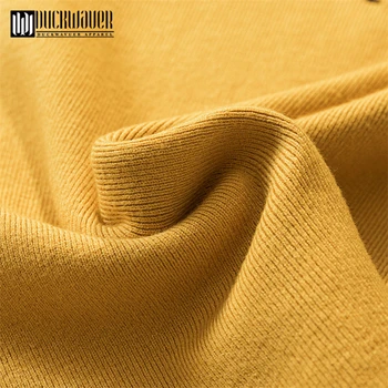 Duckwaver de bază o-neck solid toamna iarna Pulover Simplu de versatil brodate pulover pulover subțire cu mâneci lungi T-shirt