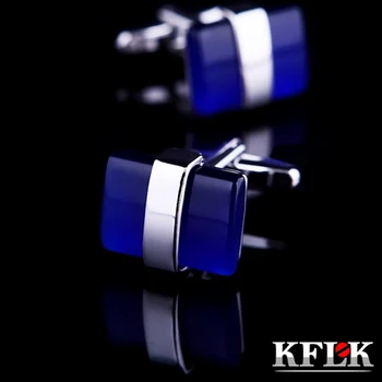 KFLK de Lux butoni camasa pentru barbati cadouri de Brand butonul Albastru manșetă link-ul de TOP de Înaltă Calitate abotoaduras gemelos Bijuterii