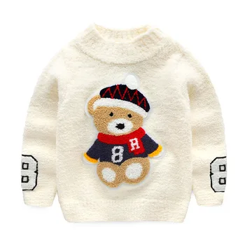2019 noi JCHAO COPII de iarna baieti fata pulover de Bumbac ursul Desene animate cald Lână copii baby toddler top haine copii haine