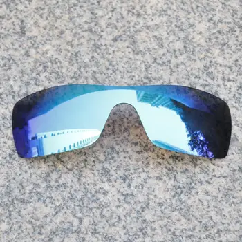 En-gros E. O. S Polarizate Îmbunătățită Lentile de Înlocuire pentru Oakley Batwolf ochelari de Soare - Albastru de Gheață Polarizati Oglinda