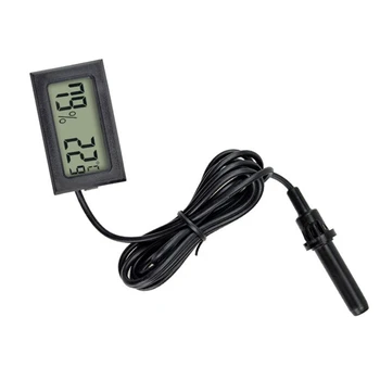 HLZS-TP200 LCD Digital Termo-Higrometru de Temperatură și Umiditate Metru Tester Senzor Higrometru Temp Ecartament Monitor,Negru