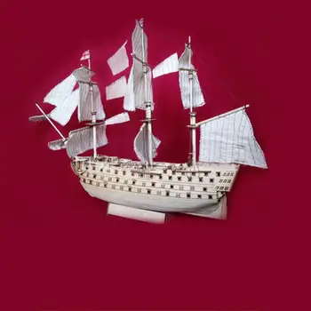 HobbyLane DIY din Lemn Asamblate Victoria Royal Navy Navă cu Pânze de Modelare Jucărie Decor