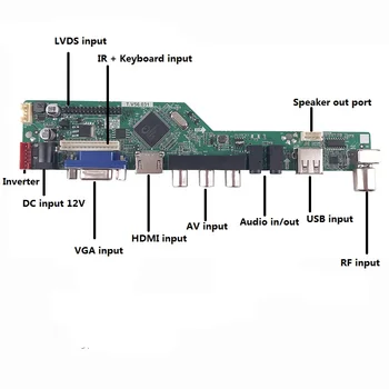 Pentru B133EW01 V3 VGA HDMI AV Digital de Semnal 1 lămpi de 13.3