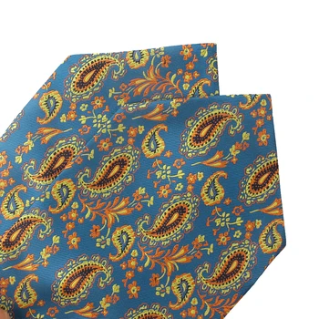 Paisley Bărbați Caju Cravata De Nunta Formale Cravată Ascot Scrunch Auto Britanic Domn Poliester Țesute Gât Cravata De Lux
