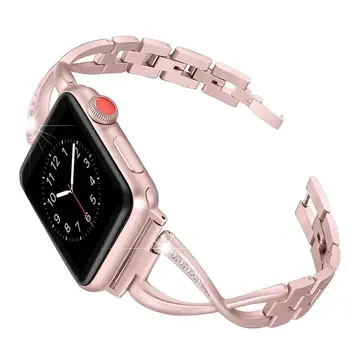 Diamant curea pentru apple watch band 5 4 3 38mm 44mm iwatch trupa 42mm 40mm curea+Diamond caz acoperire și Ecran Protector