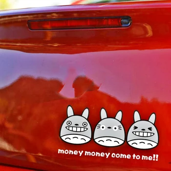 Aliauto Desene animate Totoro Banii Vin La Mine Autocolant Decal Decorare Auto pentru Motociclete Laptop Honda, Toyota, Nissan, Mazda Garderoba