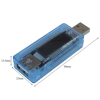 USB Curent Tensiune Capacitate Tester Volți Curent Tensiune Detecta Încărcător Capacitate Tester Metru de Putere Mobil Detector de Testare a Bateriei