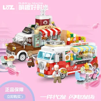 LOZ produs nou asamblarea clădire mini bloc model de masina de pizza autobuz mașină streetmini copii jucărie pentru adulți cadou 1739 1740
