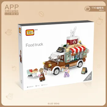 LOZ produs nou asamblarea clădire mini bloc model de masina de pizza autobuz mașină streetmini copii jucărie pentru adulți cadou 1739 1740