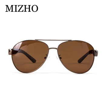 MIZHO de Brand Originale de Înaltă Calitate Polaroid ochelari de Soare Barbati 26g Lumina Poliamide Picior Aliaj Piloți ochelari de Soare Clasic Driver Verde