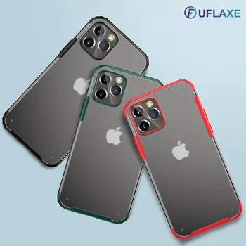 UFlaxe la Șocuri Greu de Caz pentru Apple iPhone 12 Pro Max iPhone 12 Mini Mat Transparent Ultra-subțire anti-knock Acoperi HJ